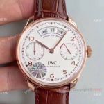 YL Super Clone IWC Portugieser Annual Calendar Automatic Watch Rose Gold